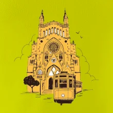 Mallorca - katedrála a tramvaj