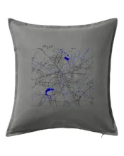 Plzeň mapa s vodními toky