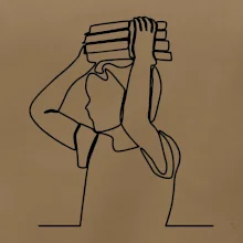 Student a kniha jedním tahem