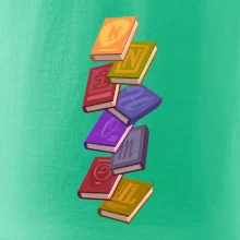 Knihomol letící knihy