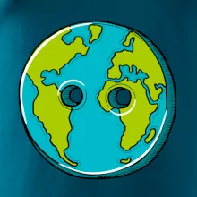 Planeta země knoflík (Pecka design)