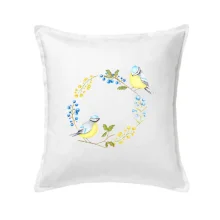 Sýkorky na kruhu z květin