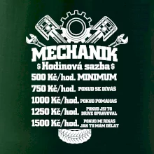 Mechanik - hodinová sazba