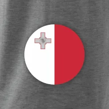 Vlajka Malta kulatá velká
