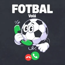 Karikatura fotbal volá