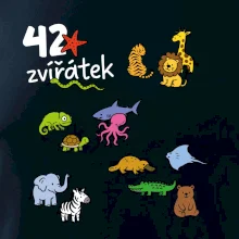 Tričko + 42 nažehlovacích zvířátek