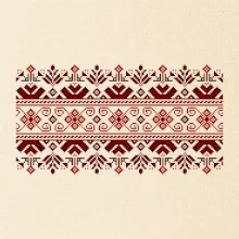 Ukrajinský vzor - červený