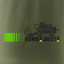 Kombajnista zelená a žlutá