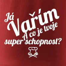 Já vařím - tvoje superschopnost? šikmý nápis