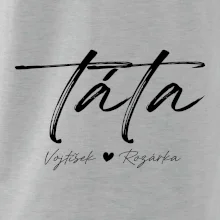 Triko táta psací se jmény dětí