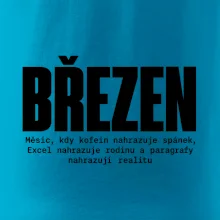 Březen kofein místo spánku