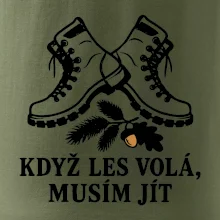 Když les volá musím jít myslivecké boty