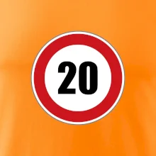 Dopravní značka - omezení rychlosti 20