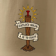Geodet zatluču kolík a je to svatý