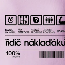 Čárový kód řidič náklaďáku