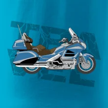 Cestovní motorka Amerika modrá