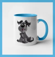 Knírač kreslený sedící