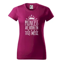 Princesses are born in (vlastní nápis měsíc narození)