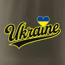 Ukraine - nápis černý