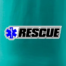 Záchranář rescue kříž modrý
