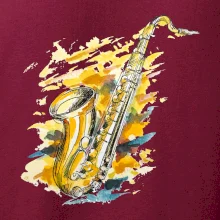 Saxofon malovaný
