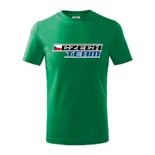 Czech team s vlajkou - Mistrovství světa v ledním hokeji 2025