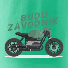 Budu závodník  zelený cafe racer
