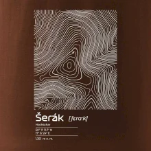 Šerák - vrstevnice v obdélníku