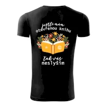 Jestli mám otevřenou knihu, tak vás neslyším