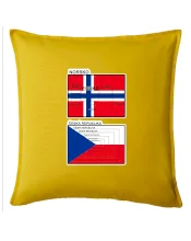 Norská a česká vlajka