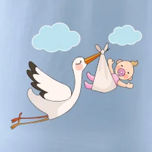 Čáp čekáme miminko - holka