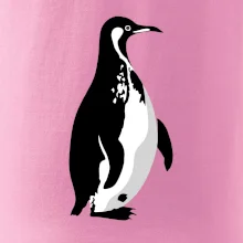 Tučňák černobílý z boku