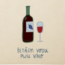 Šetřím vodu piju víno (studio-arte.cz)