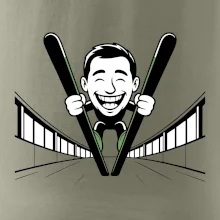 Vysmátý kreslený skokan