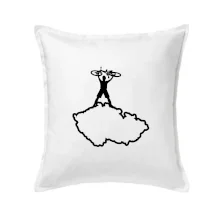 Mapa ČR - cyklista na prsou