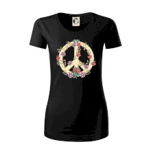 Peace symbol pískový