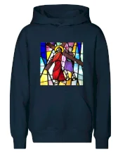 Vitráž - Ježíš a kříž