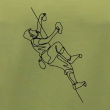 Lezecká stěna jedním tahem