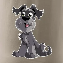 Knírač kreslený sedící