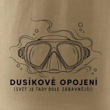 Dusíkové opojení potápěčská maska s vlnícími se linkami