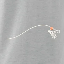 Minimalistická trajektorie míče do koše
