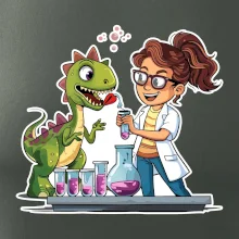 Chemik a dinosaurus - Holka