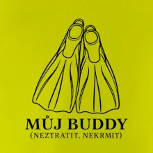 Můj buddy dvě překřížené potápěčské ploutve