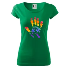 LGBT hand print