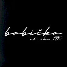 Psací nápis babička s ročníkem