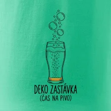 Deko zastávka čas na pivo sklenice s potápěčskými bublinami