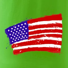 Americká vlajka ohnutá