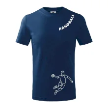 Handball nápis šikmo