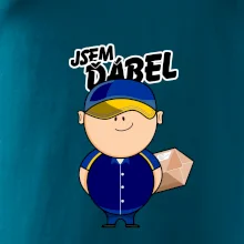 Jsem ďábel doručovatel modro žlutý