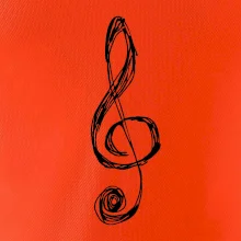 Houslový klíč kreslený